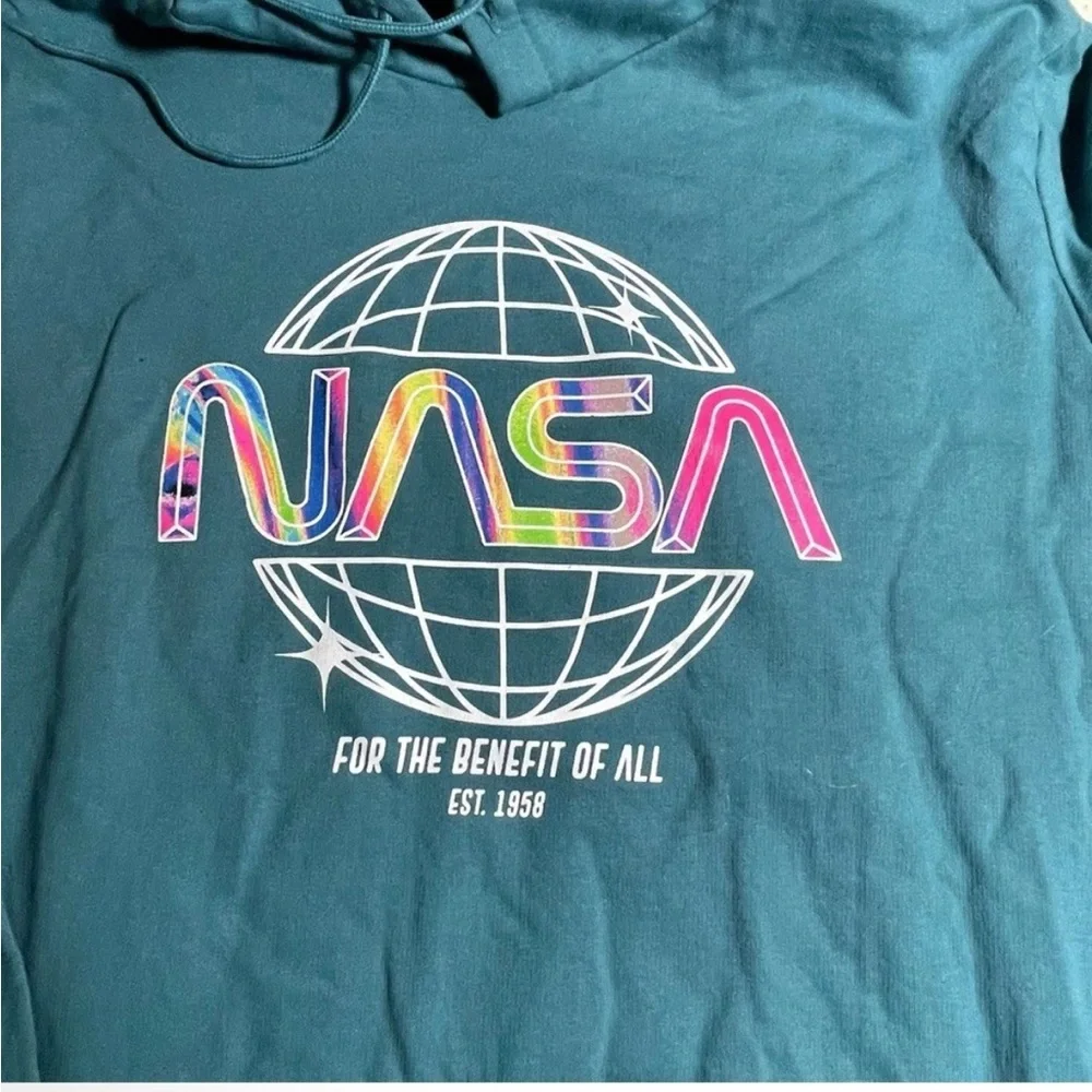 Teal NASA Hoodie NWOT - Picture 3 of 6
